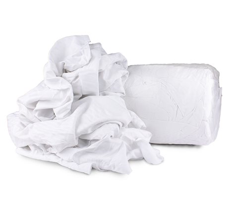 Klude, hvidt sengetøj (10 kg., pris per kg)