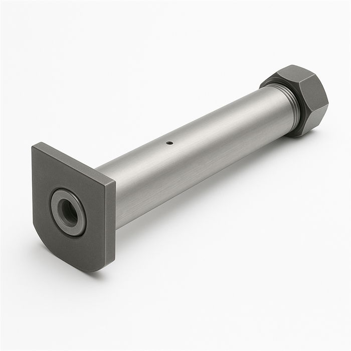 Bult Ø38x236L m. smörjning & u. låshål