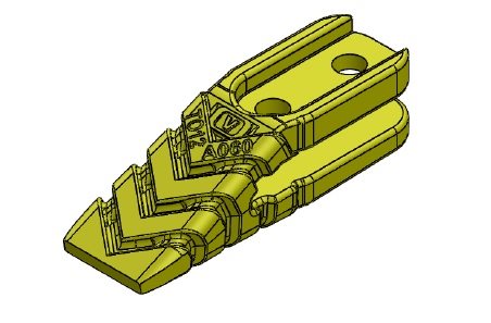 Ekstra tand (micro) 0,5 - 1,2 Ton (12 mm skær)