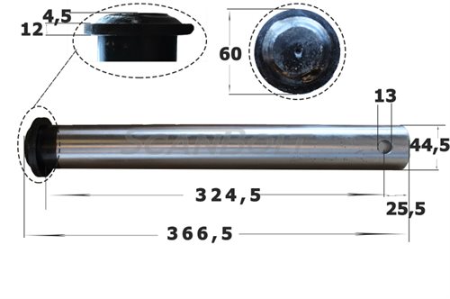 Bolt 44.5x350