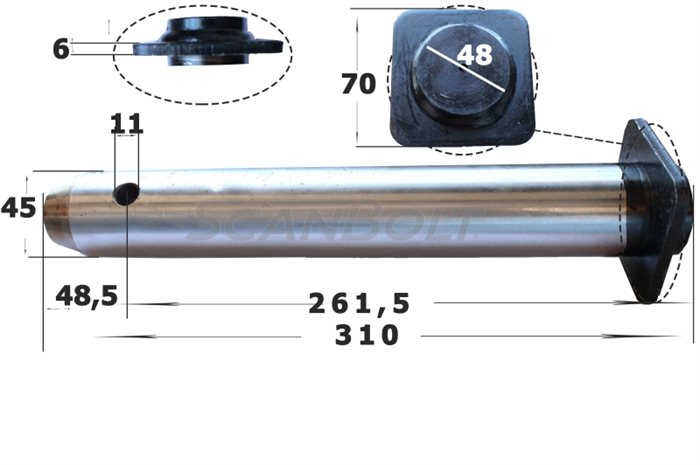 Bolt 45x310